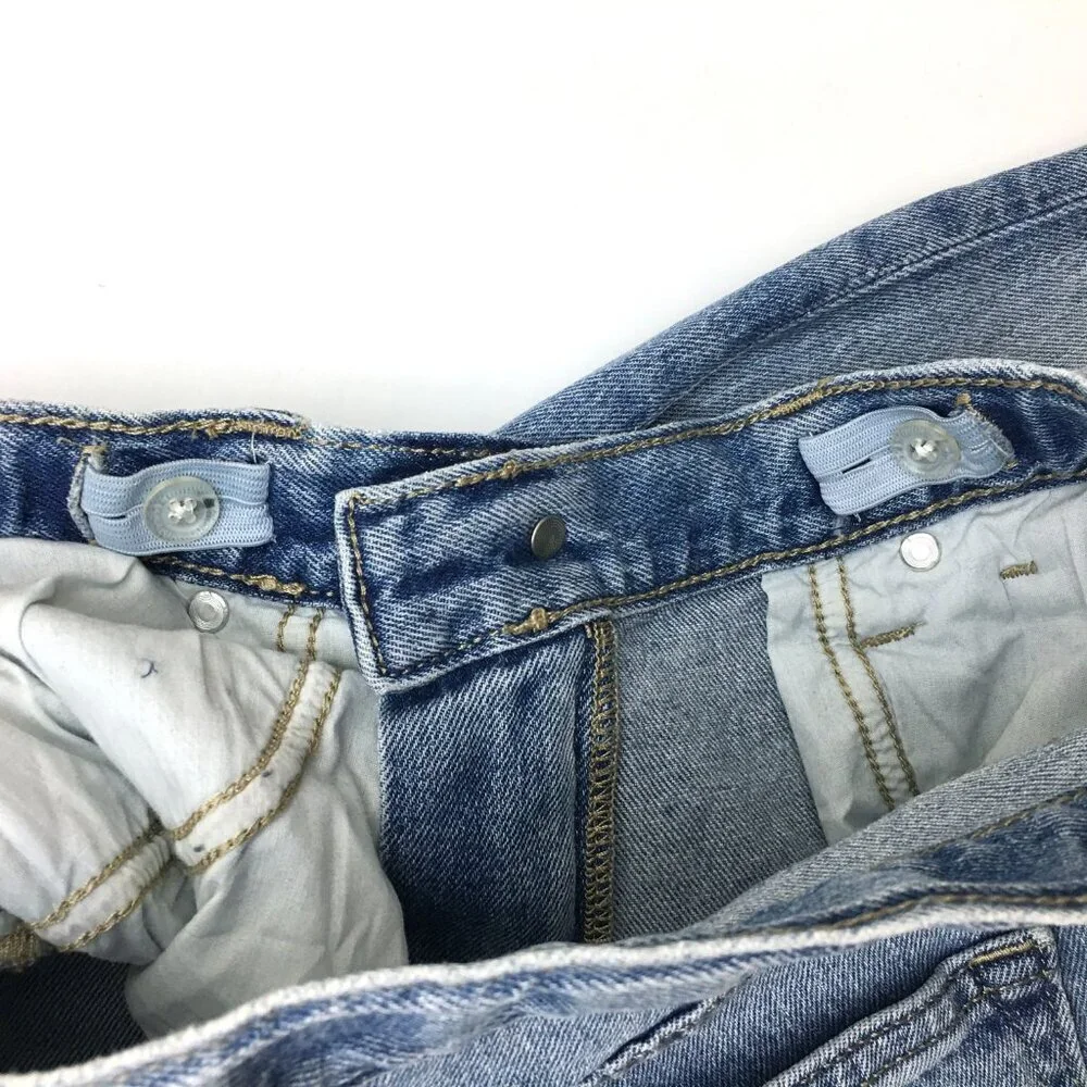 Old Navy Girl's Jeans Loose Straight Leg Distressed Stretch size 16 length 29